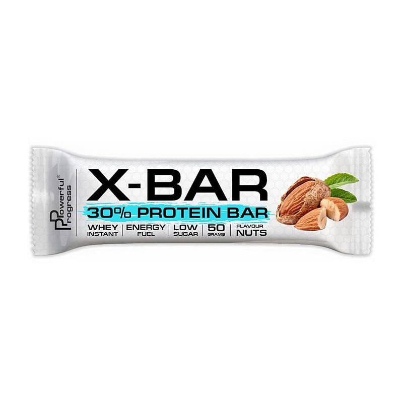 Протеїновий батончик Powerful Progress X-Bar 30% Protein 50 г Горіхи (20081-01)