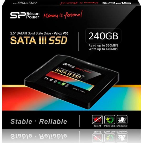 SSD накопичувач Silicon-Power V55 SATA 240GB (SP240GBSS3V55S25) - фото 2