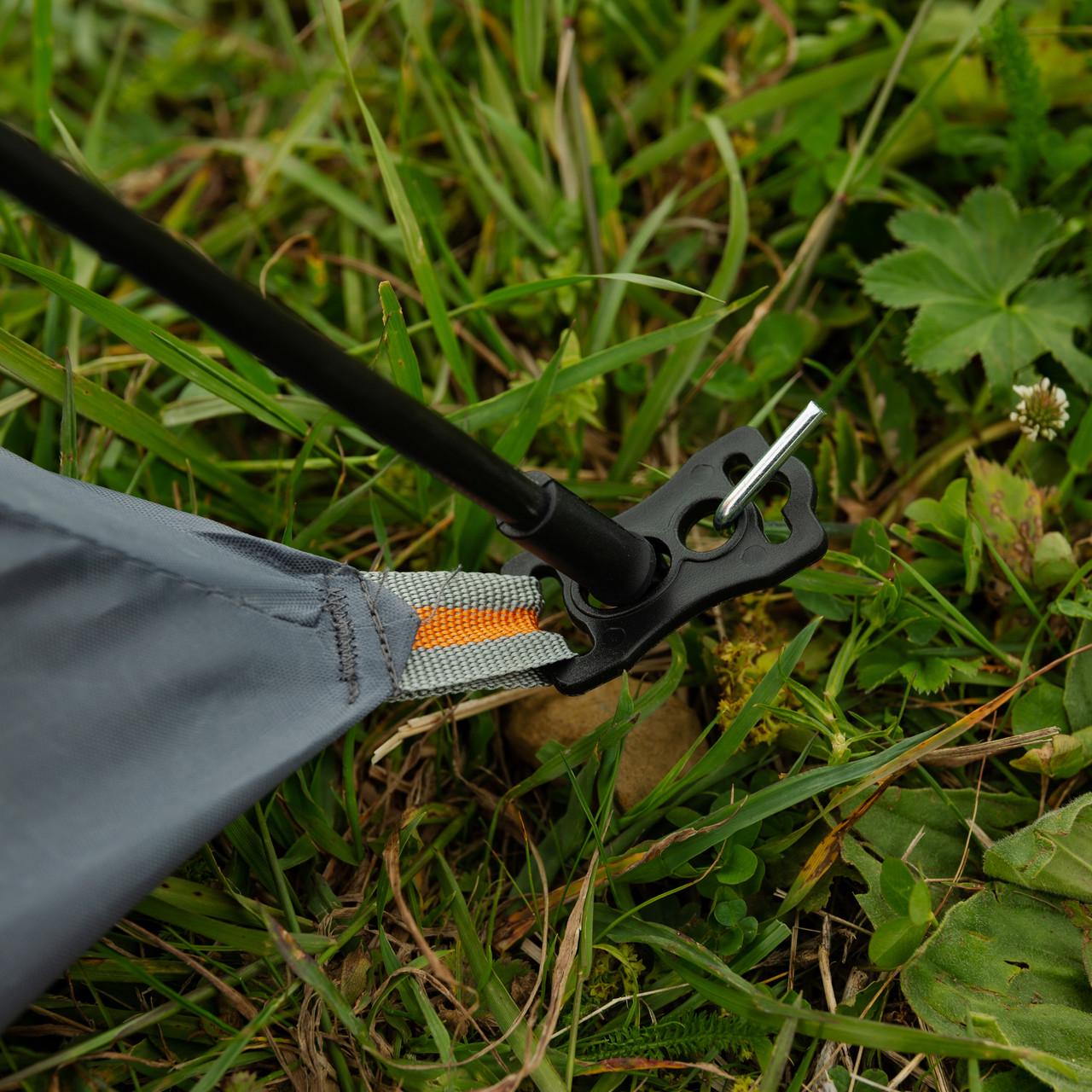 Палатка автоматическая на 2 человек 200x150x110 см Оранжевый (4688) - фото 10