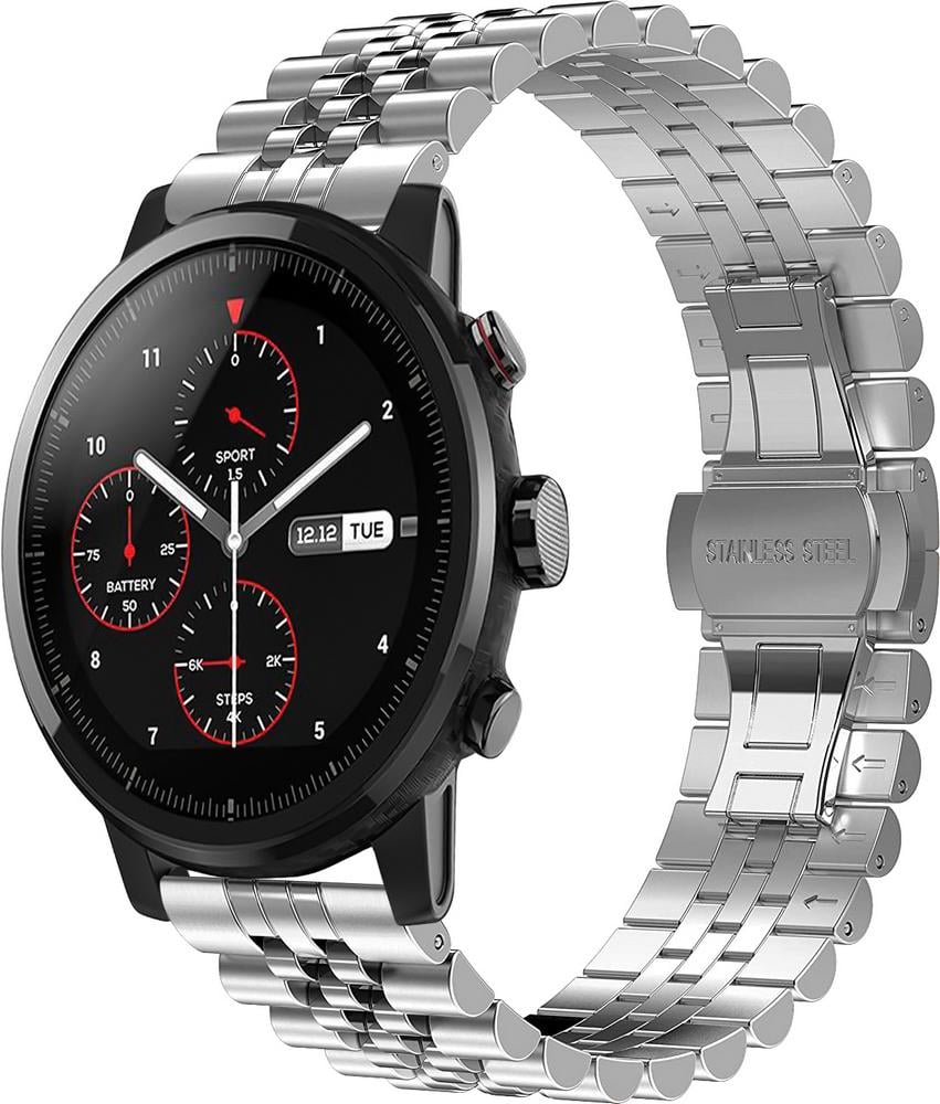 Браслет металлический Stech для Amazfit Stratos 2S Silver (25254-59)