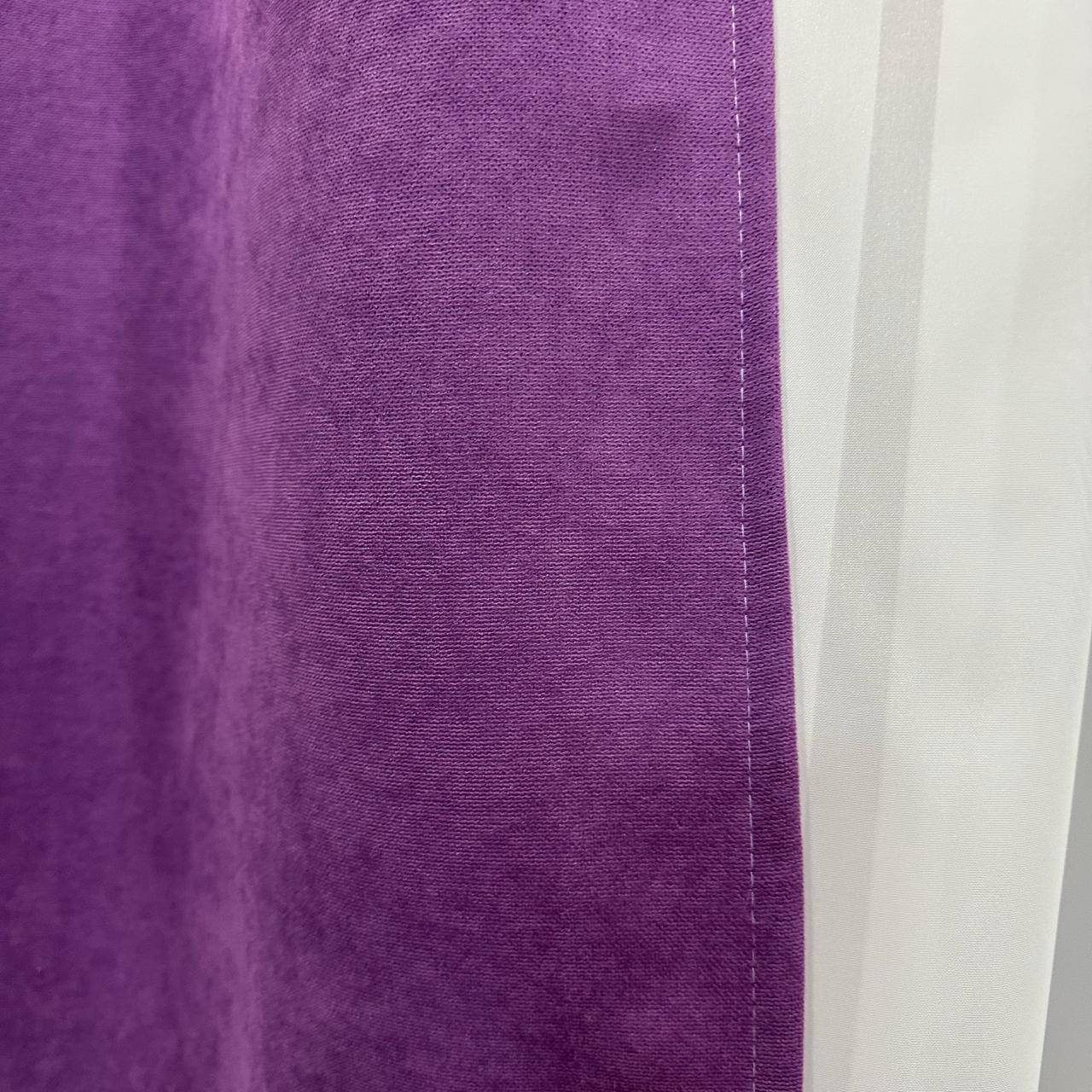 Комплект штор микровелюр 2 шт. 1,5х2,7 м готовые на шторной тесьме 6 см Фиолетовый (petek-V98) - фото 6