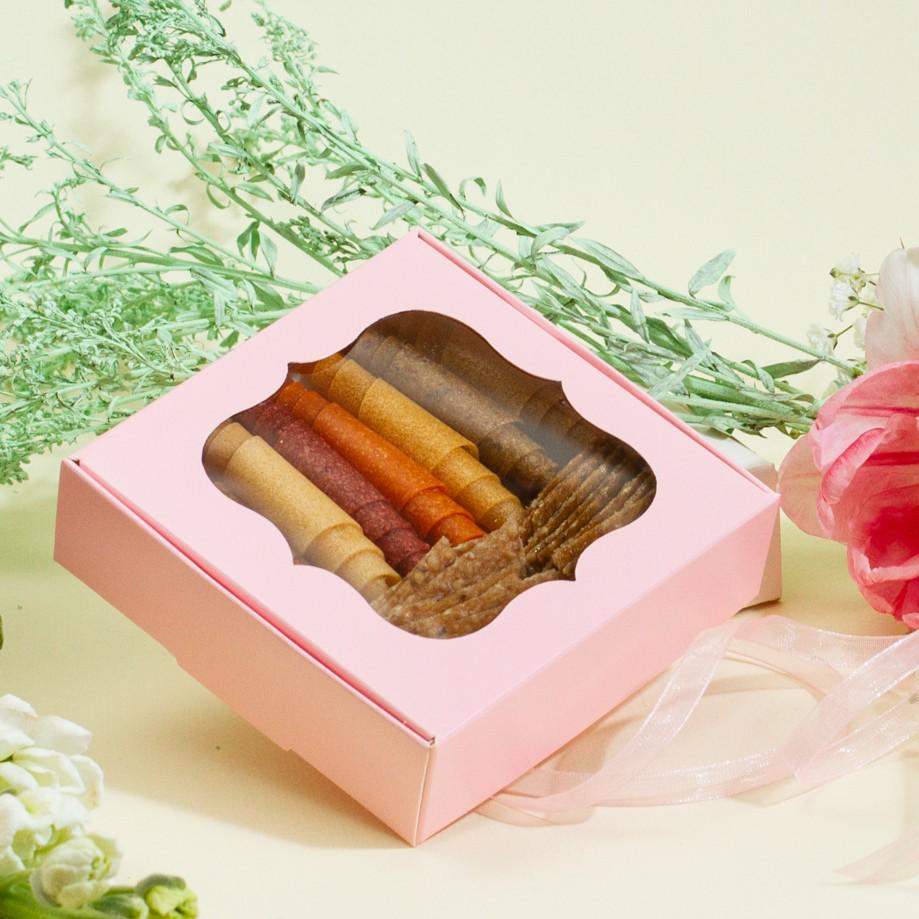 Набір пастили подарунковий Асорті 90 г Рожевий (FS-05002/5)