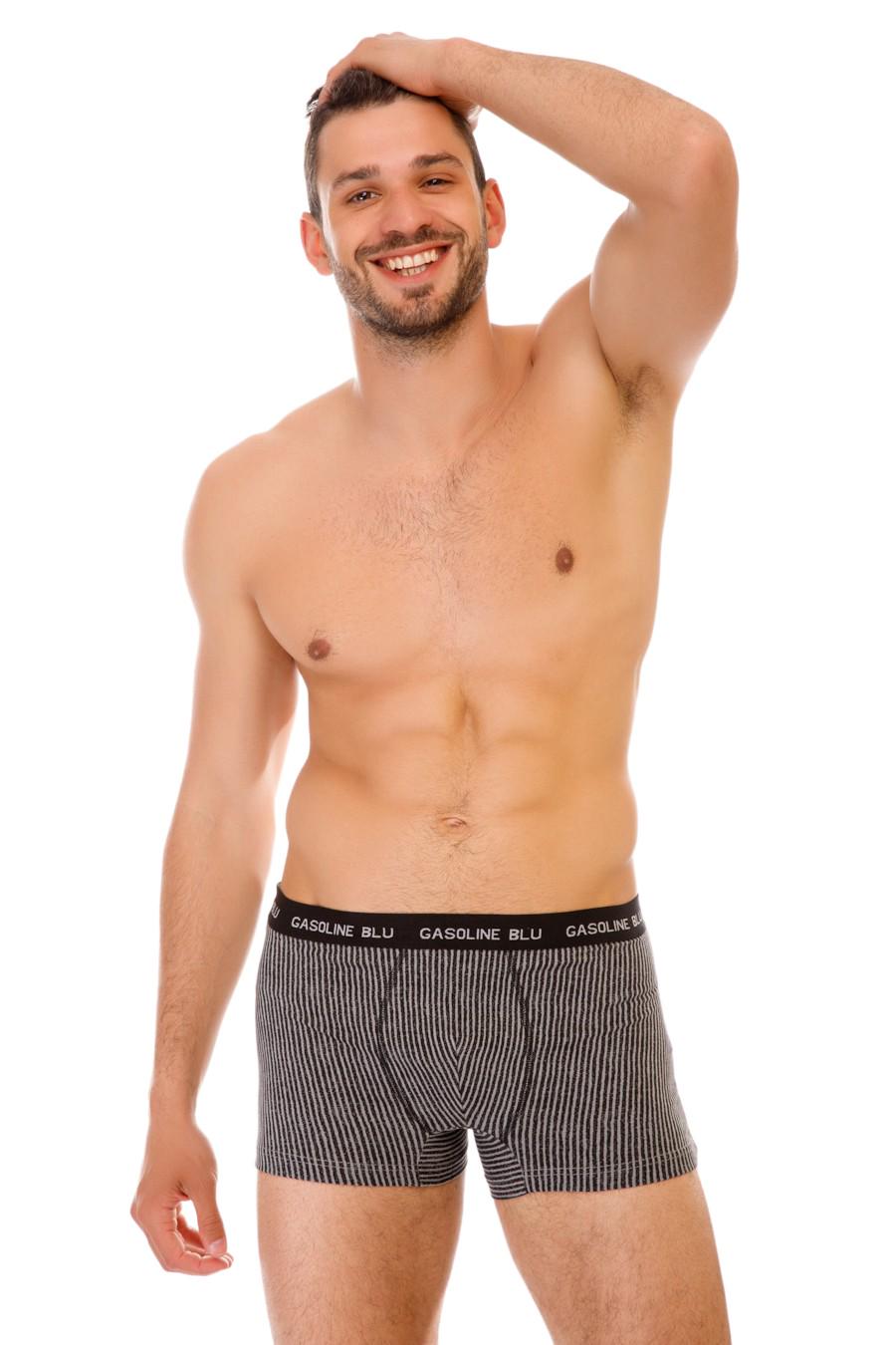 Трусы боксеры Gasoline Blu р. 50/L Серый (70851)