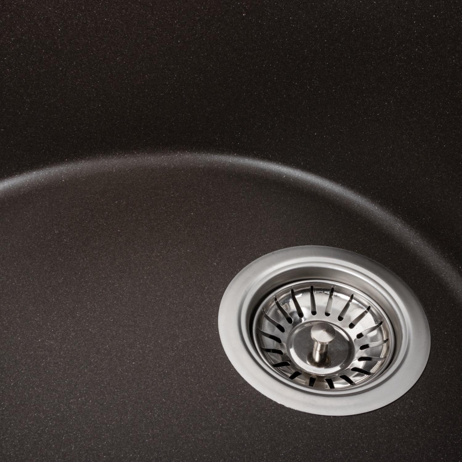 Мийка кухонна Platinum PLS-A39616 гранітна овальна 575x465 мм Коричневий (25962933) - фото 6 Мийка кухонна Platinum PLS-A39616 гранітна овальна 575x465 мм Коричневий (25962933) - фото 6