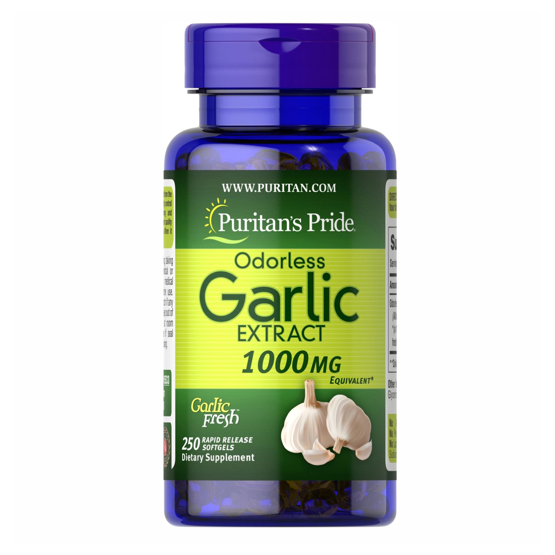 Натуральная добавка Odorless Garlic 1000 mg 250 softgels (100-65-6489456-20)