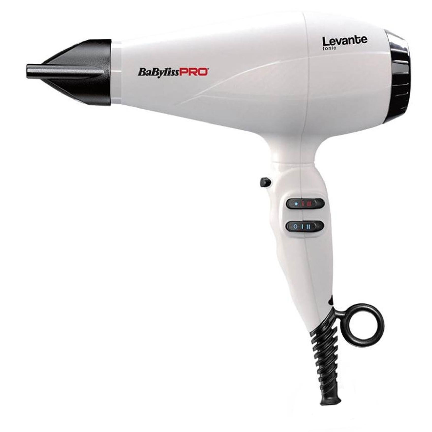 Фен для волосся BaByliss PRO Levante Ionic BAB6950WIE 2100 Вт Білий (5981)