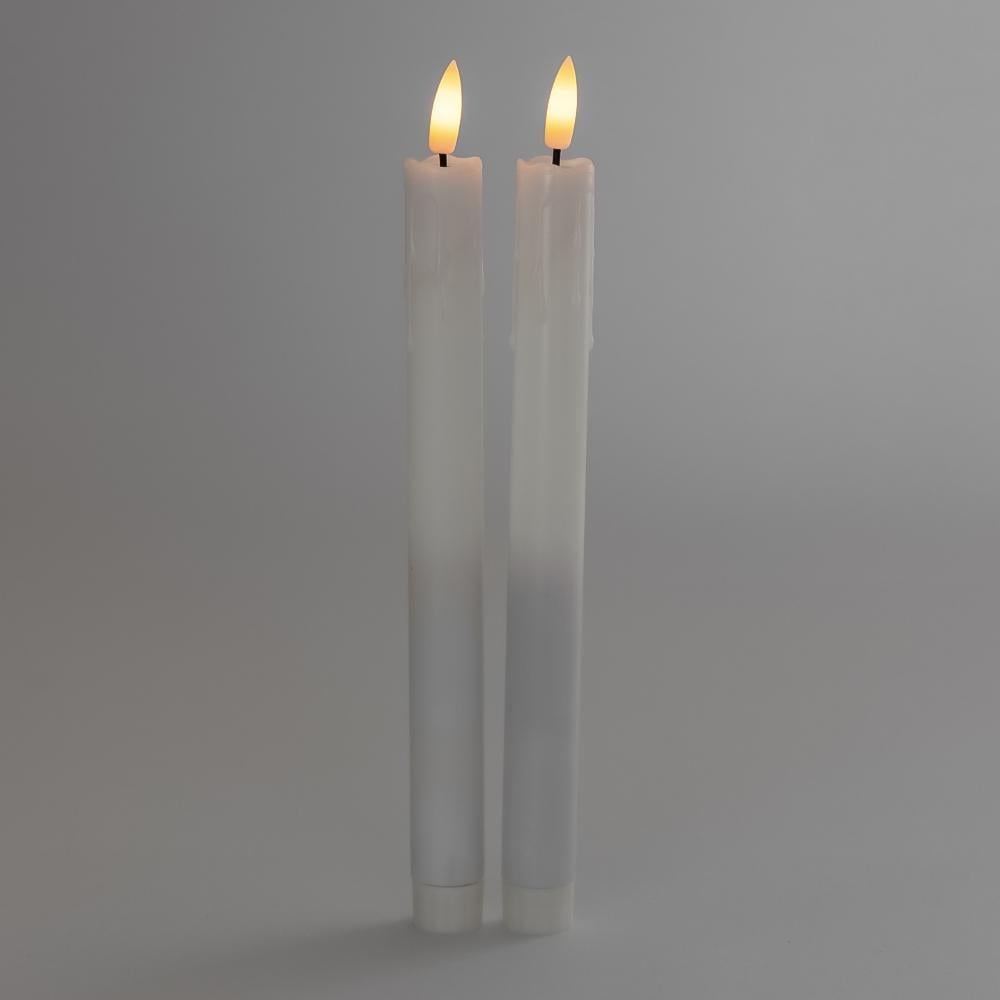 Набор свечей LED 25,5 см 2 шт. Белый