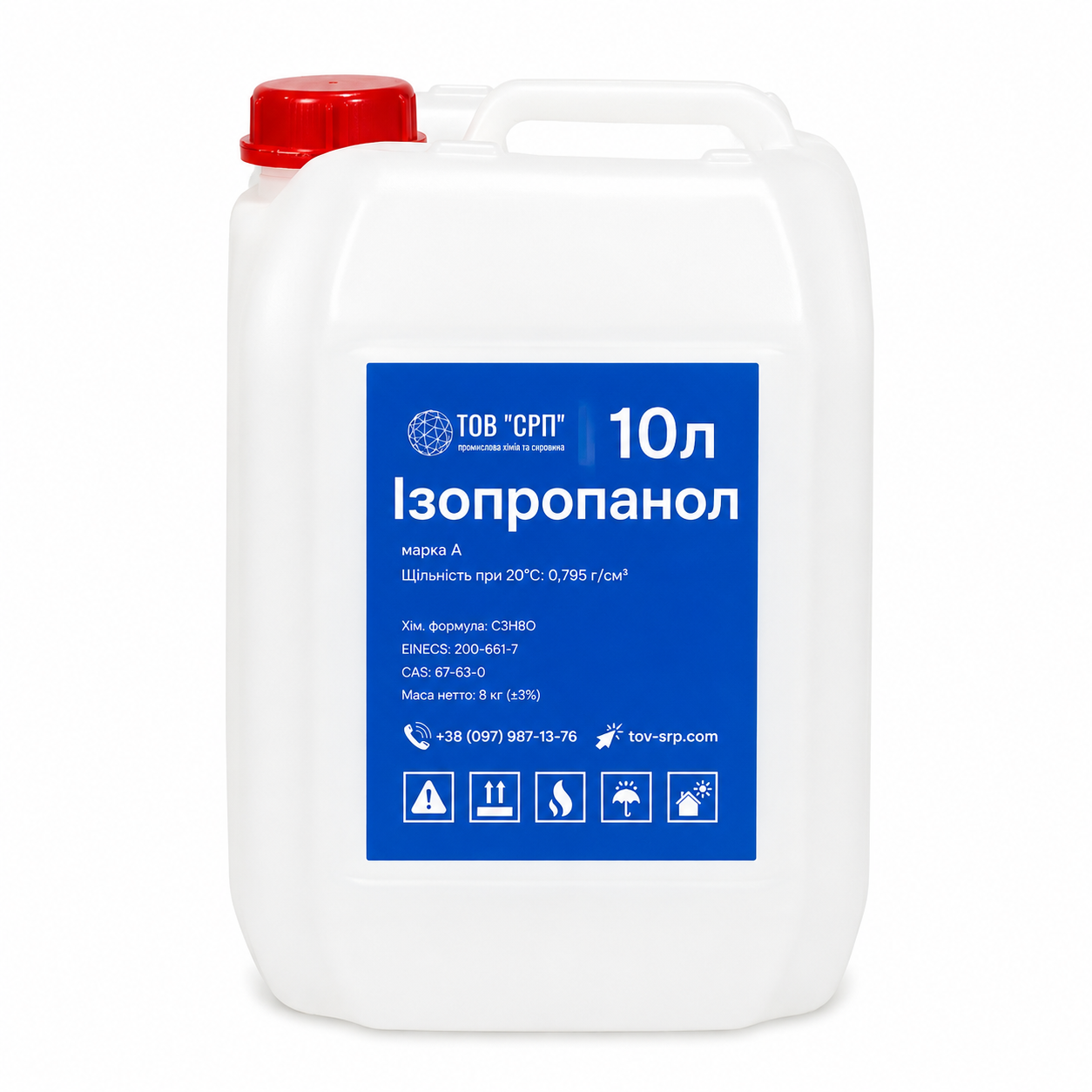 Изопропанол ИПС изопропиловый спирт марка А в канистрах 10 л (2881036811)