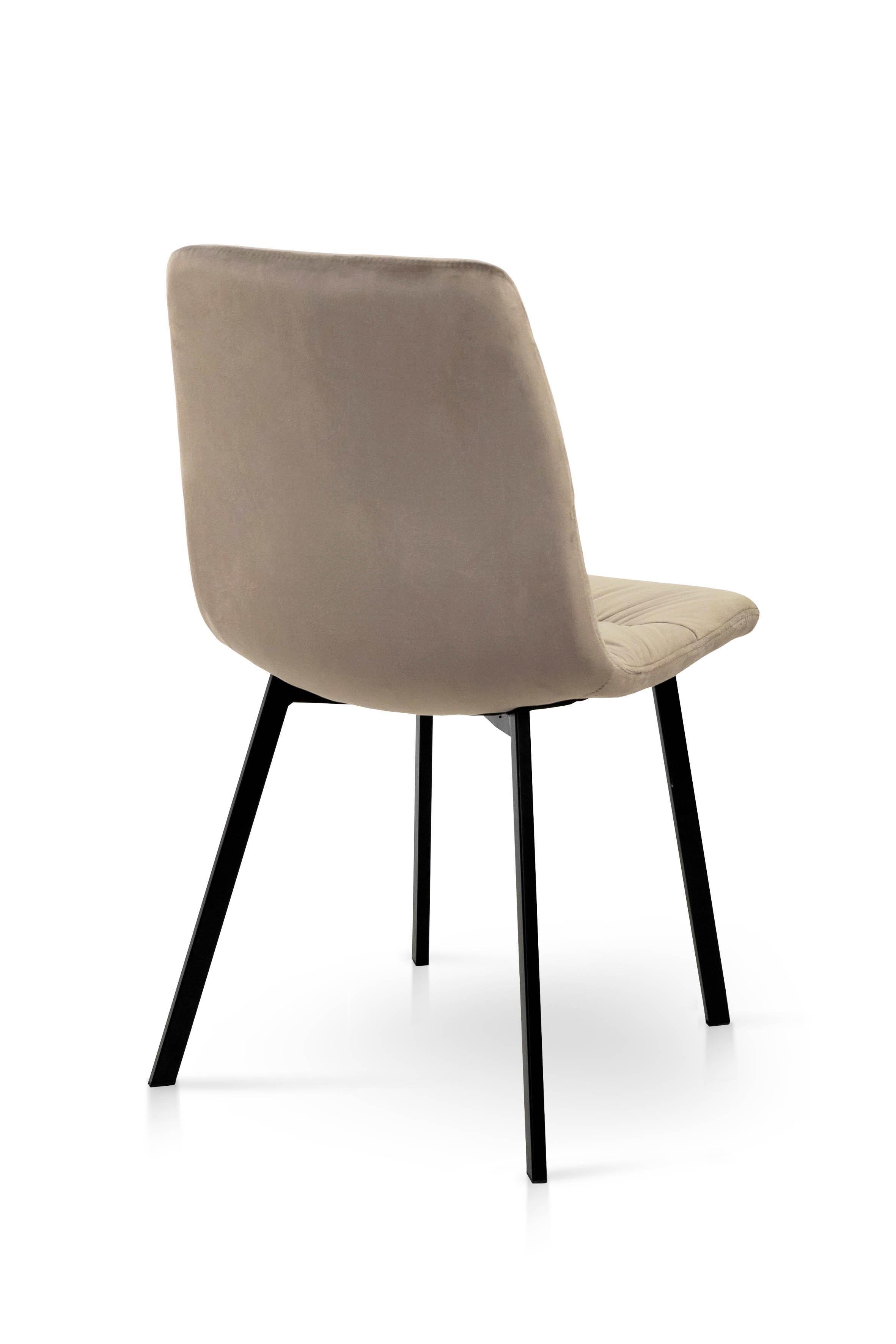 Стілець для кухні та вітальні ГРЕЙС Авері 440х890х460 мм Чорний/Мокрий пісок (GAА0056395) - фото 5 Стілець для кухні та вітальні ГРЕЙС Авері 440х890х460 мм Чорний/Мокрий пісок (GAА0056395) - фото 5