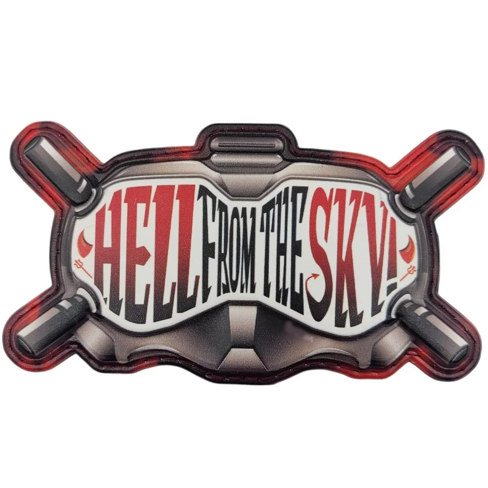 Патч объемный 3D Очки Hell from the Sky ПВХ на липучке (07130997)