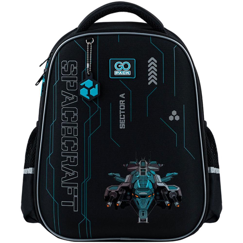 Рюкзак школьный GoPack Education Spacecraft 38x28x13 см 15 л Черный (GO25-165M-5)
