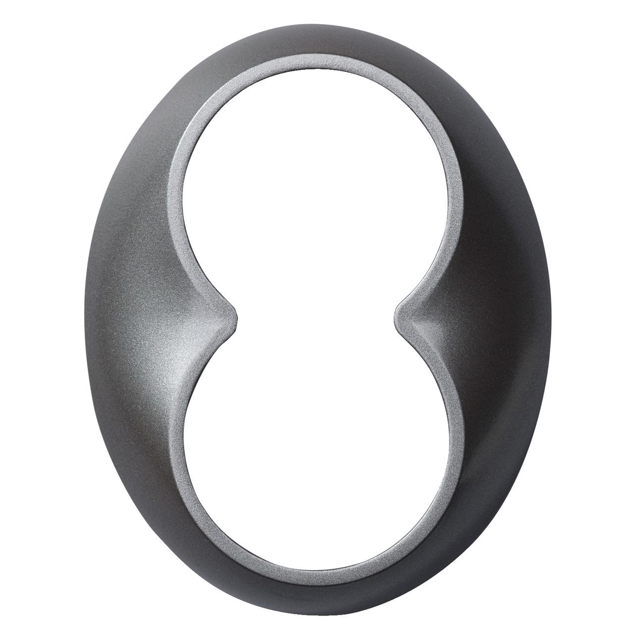 Рамка для двойной розетки Schneider Electric Renova PC/ABS 105x83x14 мм Титан (WDE011455)