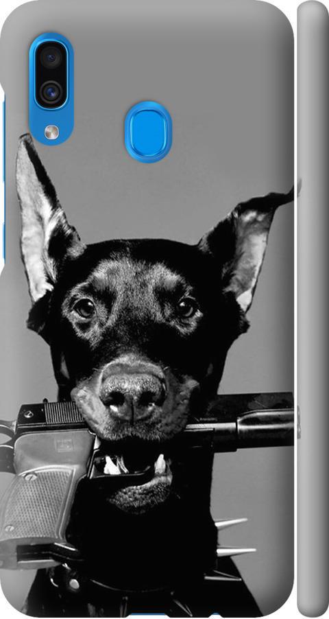 Чехол на Samsung Galaxy A20 2019 A205F Доберман (2745m-1761-42517)