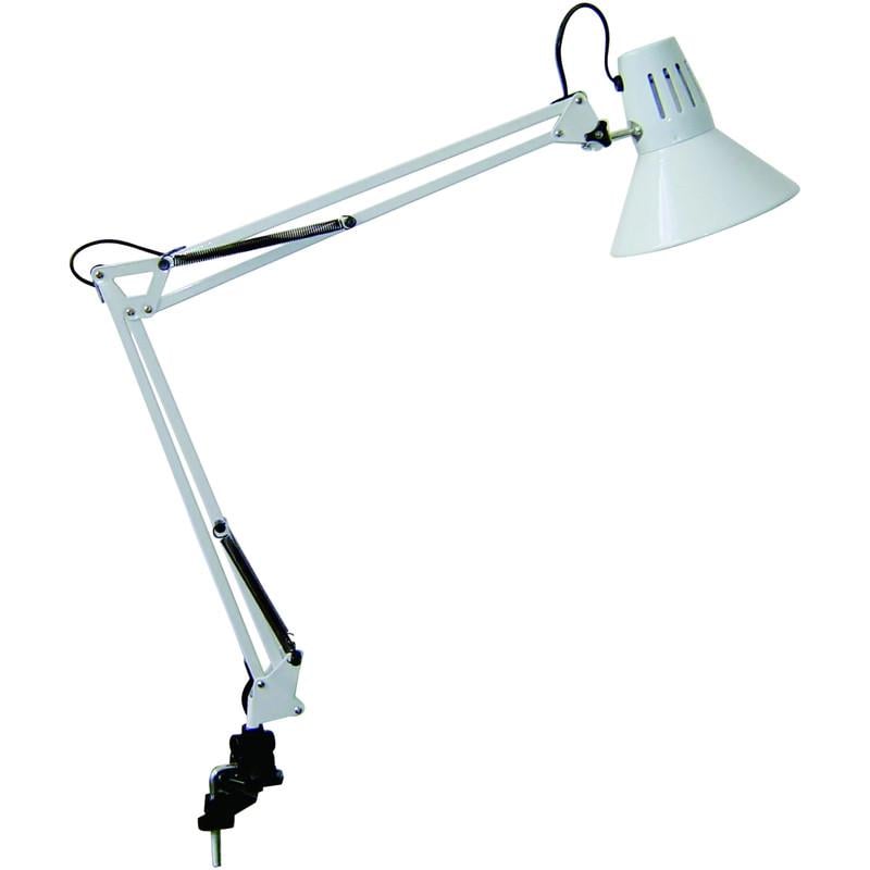 Настільна лампа Osram Panan Classic Hook 40W 220V E27 на струбцині Білий (4099854364037)