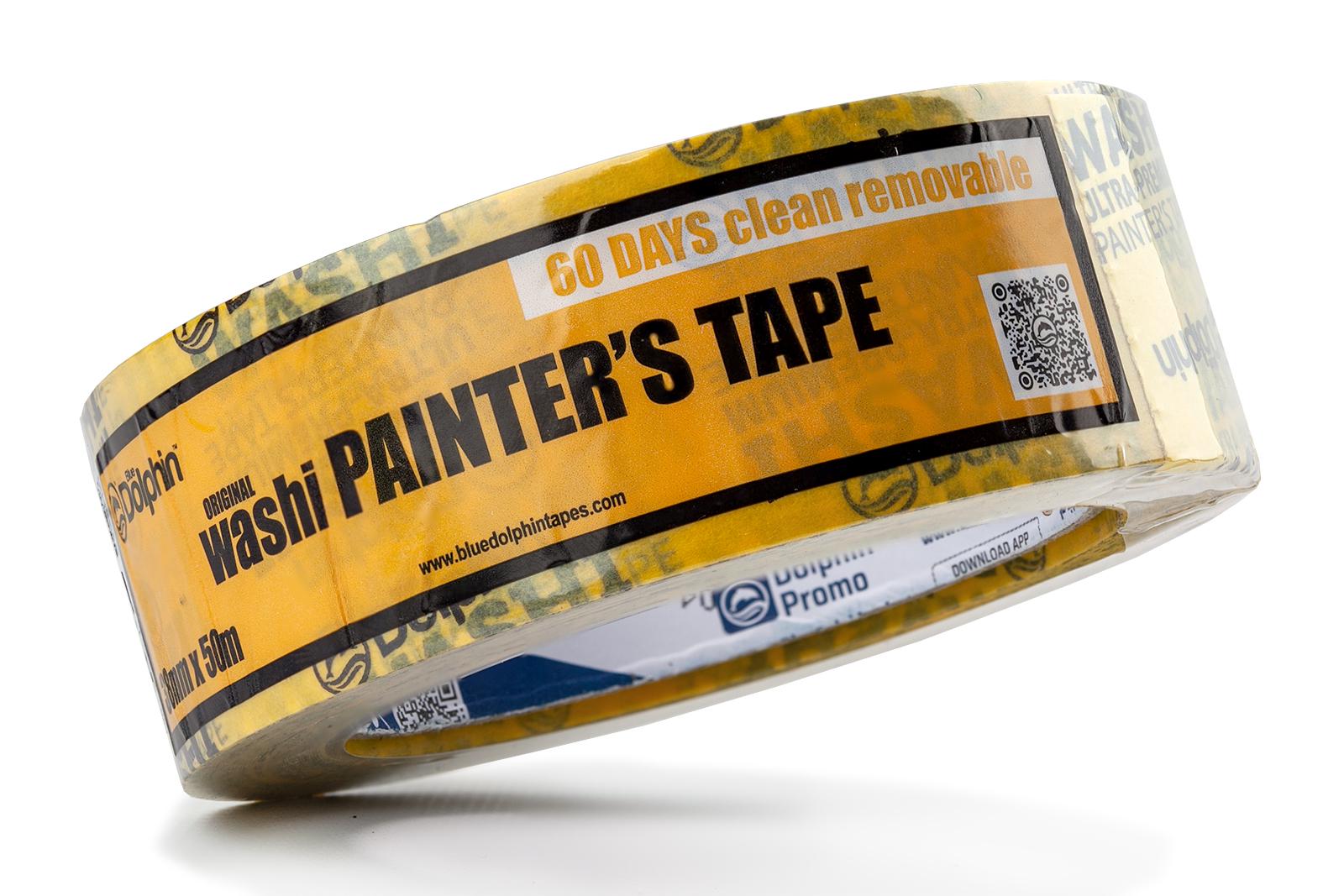 Лента-скотч малярная Blue Dolphin Washi XF7 рисовая бумага 38 мм 50 м 5 шт. (300-1-03_53) - фото 1 Лента-скотч малярная Blue Dolphin Washi XF7 рисовая бумага 38 мм 50 м 5 шт. (300-1-03_53) - фото 1