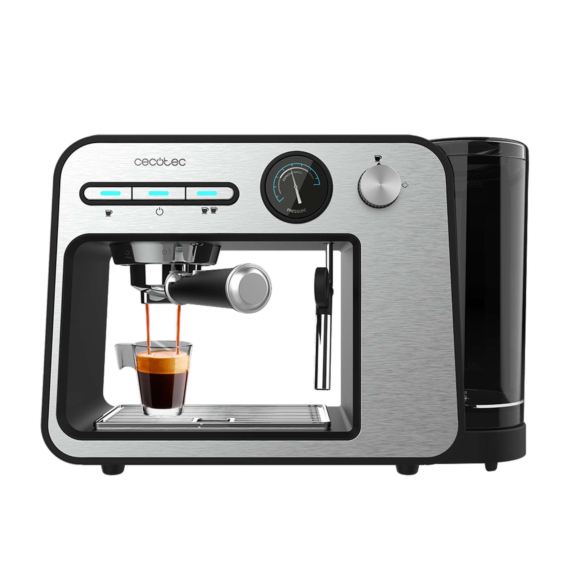 Кофеварка рожковая CECOTEC Power Espresso 20 Square Pro (CCTC-01983) - фото 1