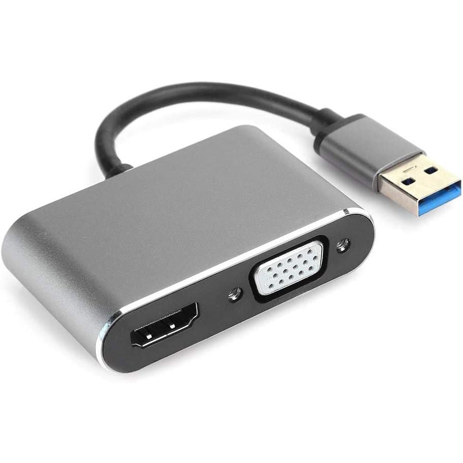 Переходник хаб USB 3,0 Addap MH-12 на 3 порта HDMI/VGA/USB 3,0 для передачи видео - фото 5