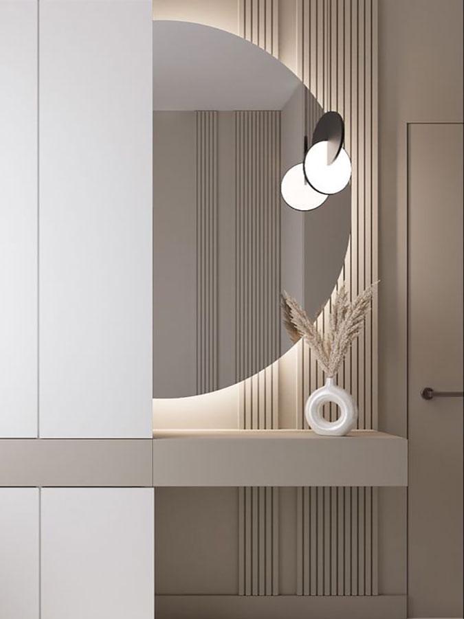 Дзеркало напівкругле з підсвіткою MOON-L 75х150 см (10002L-75150stW) - фото 2 Дзеркало напівкругле з підсвіткою MOON-L 75х150 см (10002L-75150stW) - фото 2