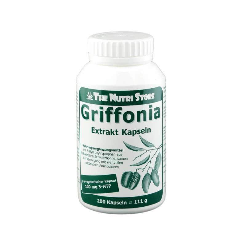 Тріптофан The Nutri Store Griffonia 5-HTP 100 мг 200 Veg Caps (ФР-00000003)