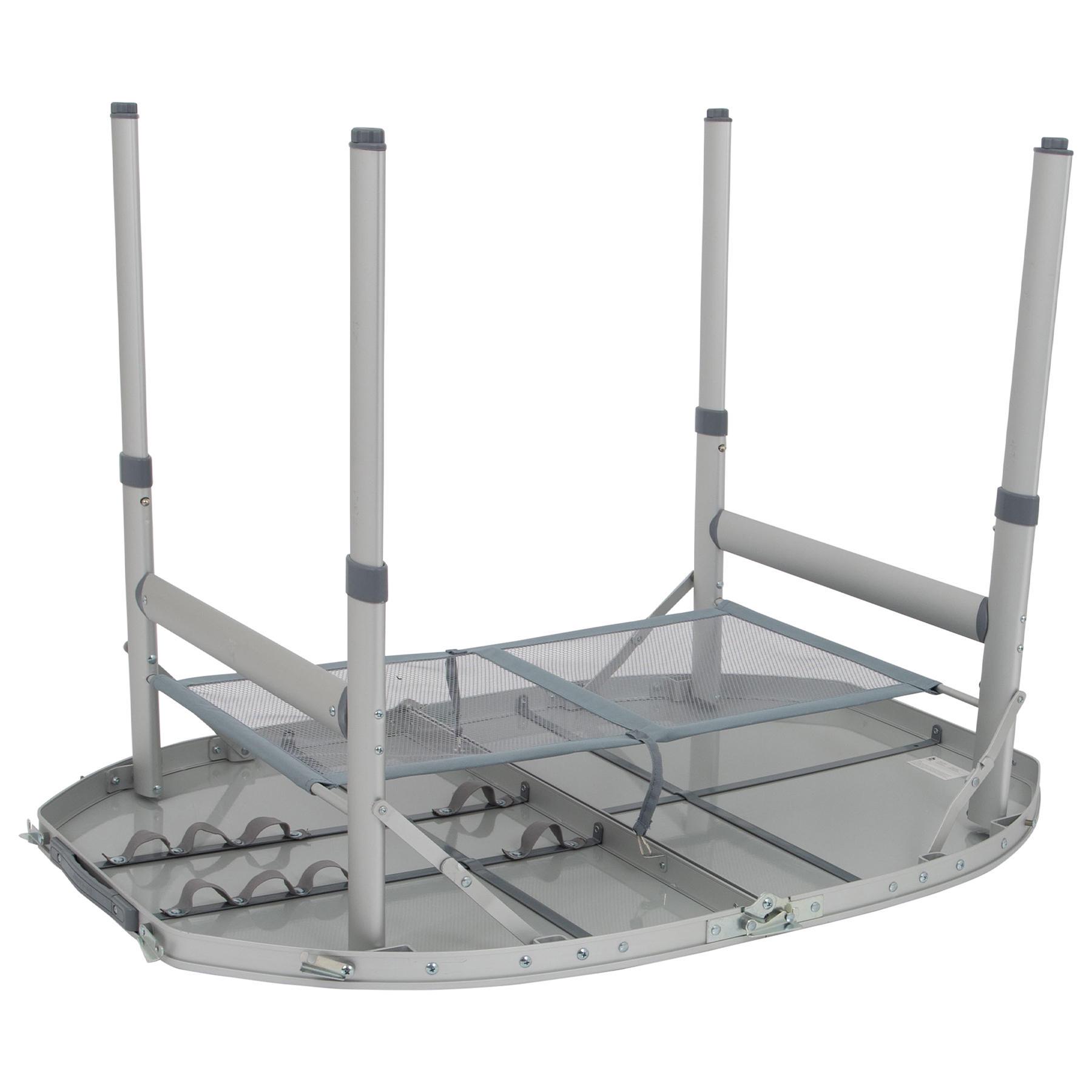 Туристичний стіл Bo-Camp Premium Oval 100x70 см Grey (1404424) - фото 8