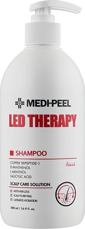 Шампунь для волос MEDI-PEEL LED Therapy укрепляющий пептидный 500 мл (1921921670)