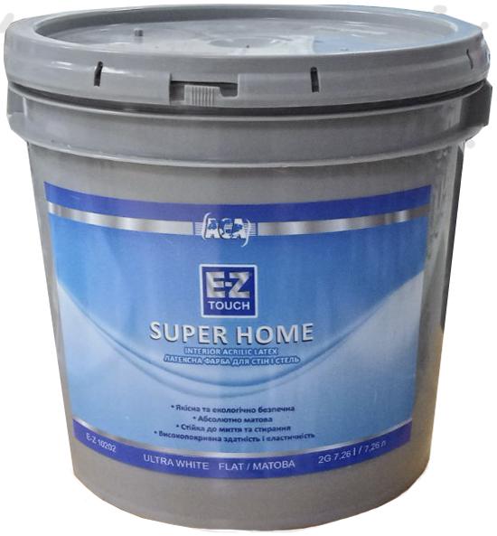 Краска для стен и потолка EZ-Touch Super Home Flat глубоко матовая 7,26 л