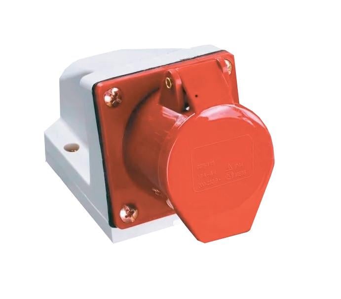 Розетка стационарная TechnoSystems 3Р+PЕ+N 16А 380В IP44 (5500408)