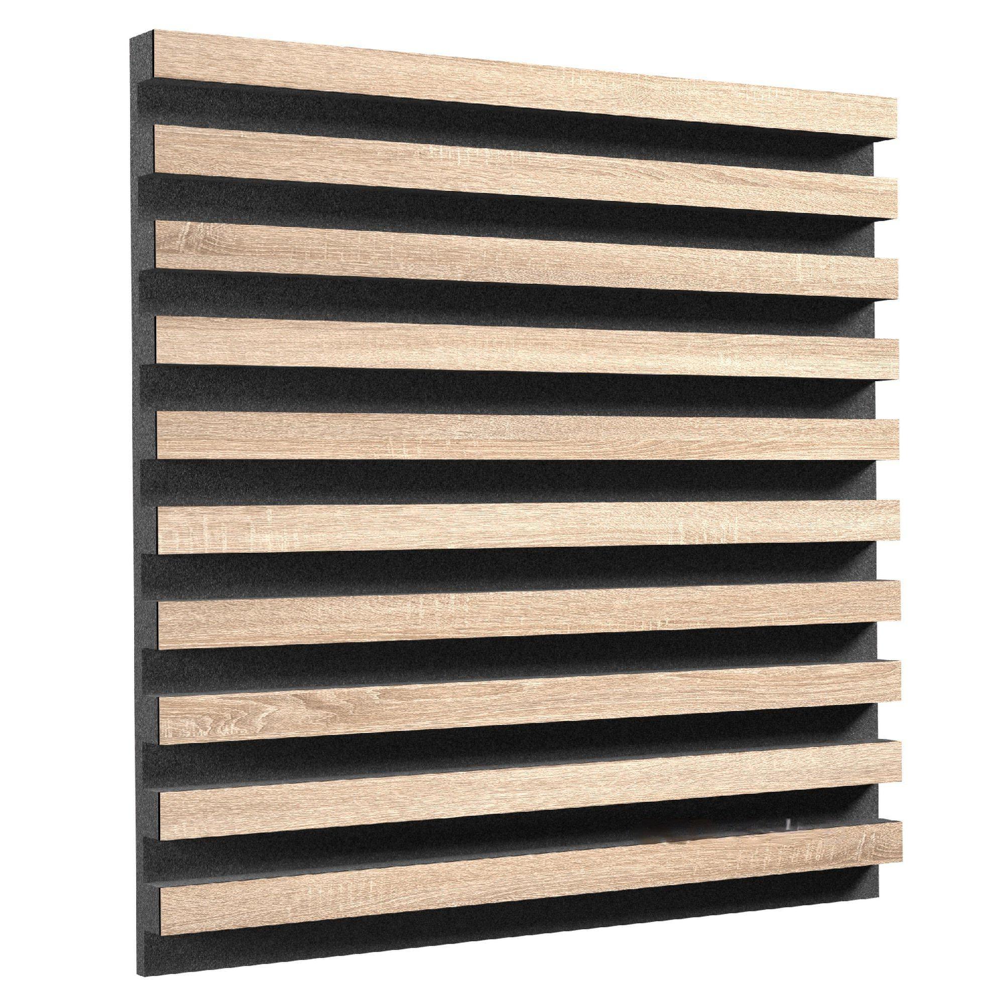 Акустическая панель Ecosound Comb Lt-Sonoma-Oak 50х50 см 33 мм Латте (1277)