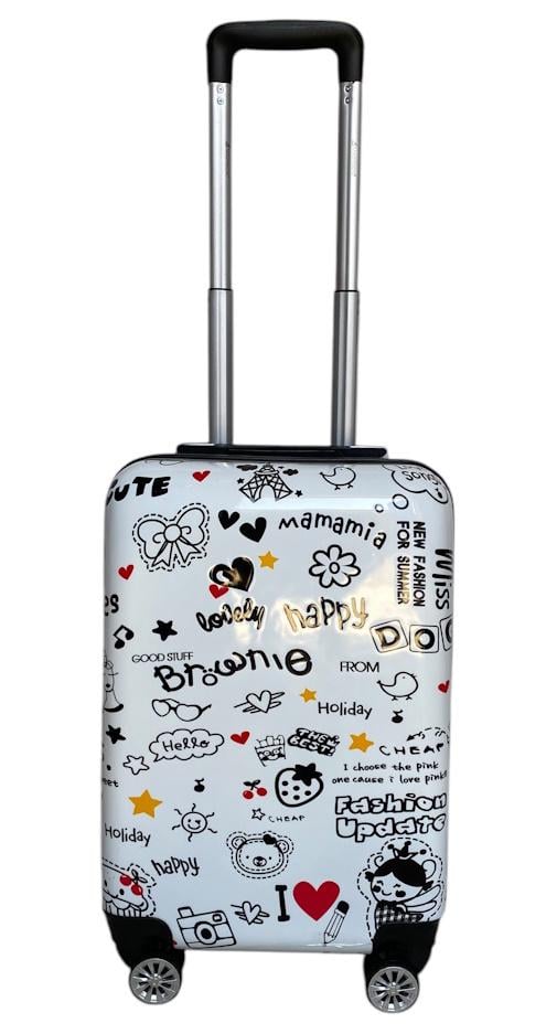 Валіза маленька Madisson Snowball 96820Y полікарбонат S Різнокольоровий