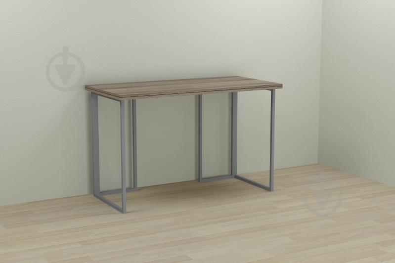 Компьютерный стол Ferrum-decor Ханна 75x120x70 серый ДСП Дуб Сонома Труфель 32мм