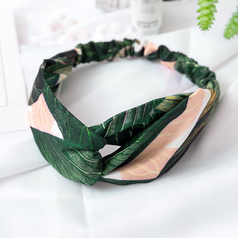 Повязка для фиксации волос Lesko JC35 Банановый лист-розовый трикотажная лента на голову девушкам Повязка для фиксации волос Lesko JC35 Банановый лист-розовый трикотажная лента на голову девушкам