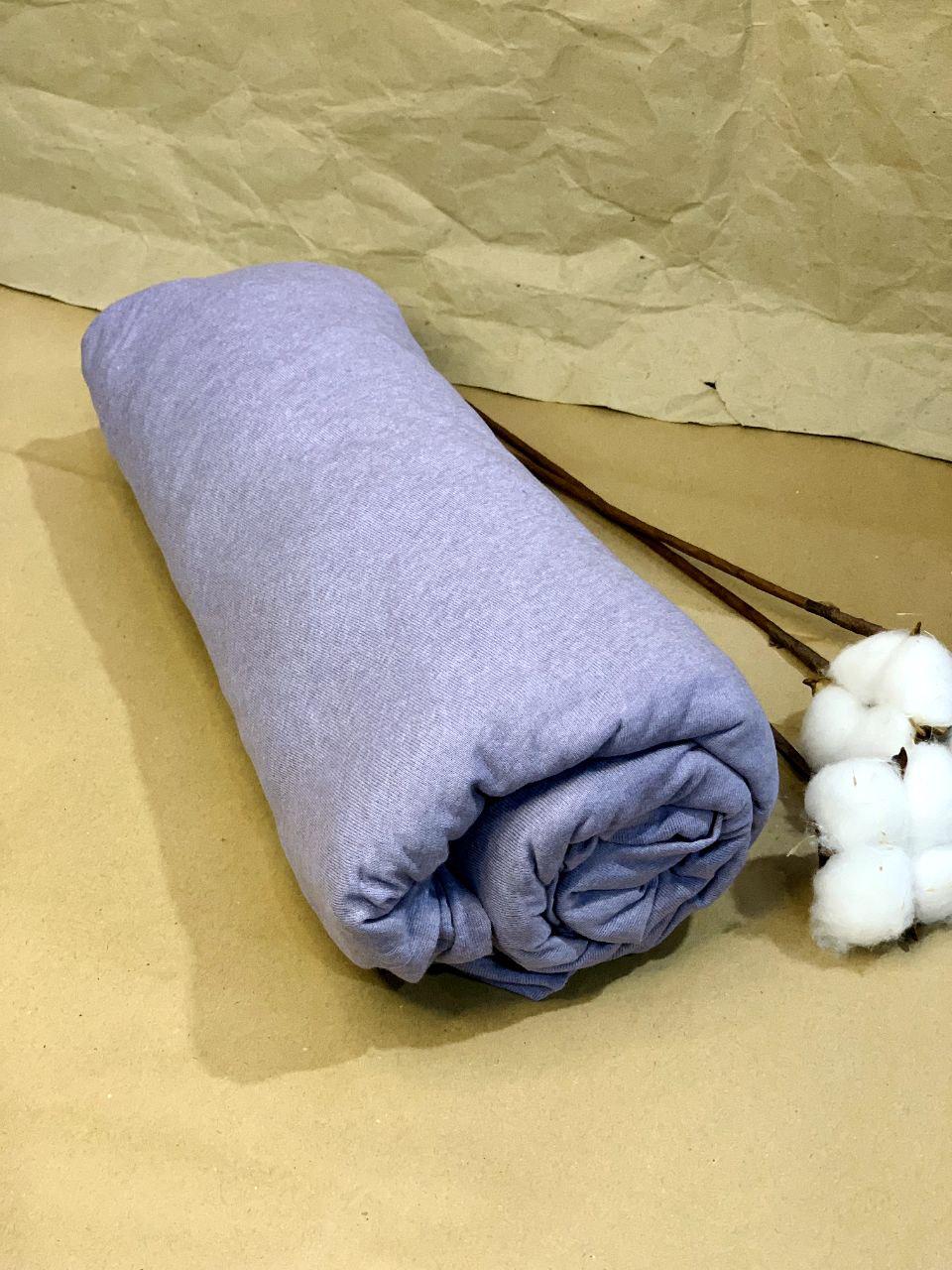 Простынь на резинке Люкс трикотаж 160х200 см Фиолетовый (12382845)