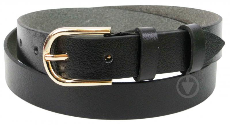 Ремень женский кожаный Skipper 3 см Черный (1372-30)