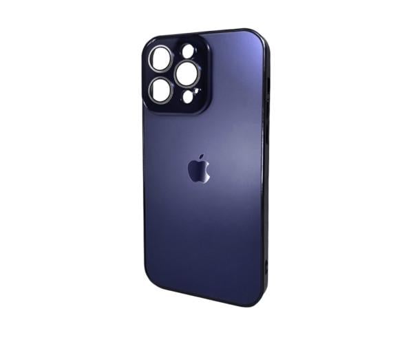 Чохол - накладка AG Glass Sapphire Frame MagSafe для iPhone 13 Pro Deep Purple