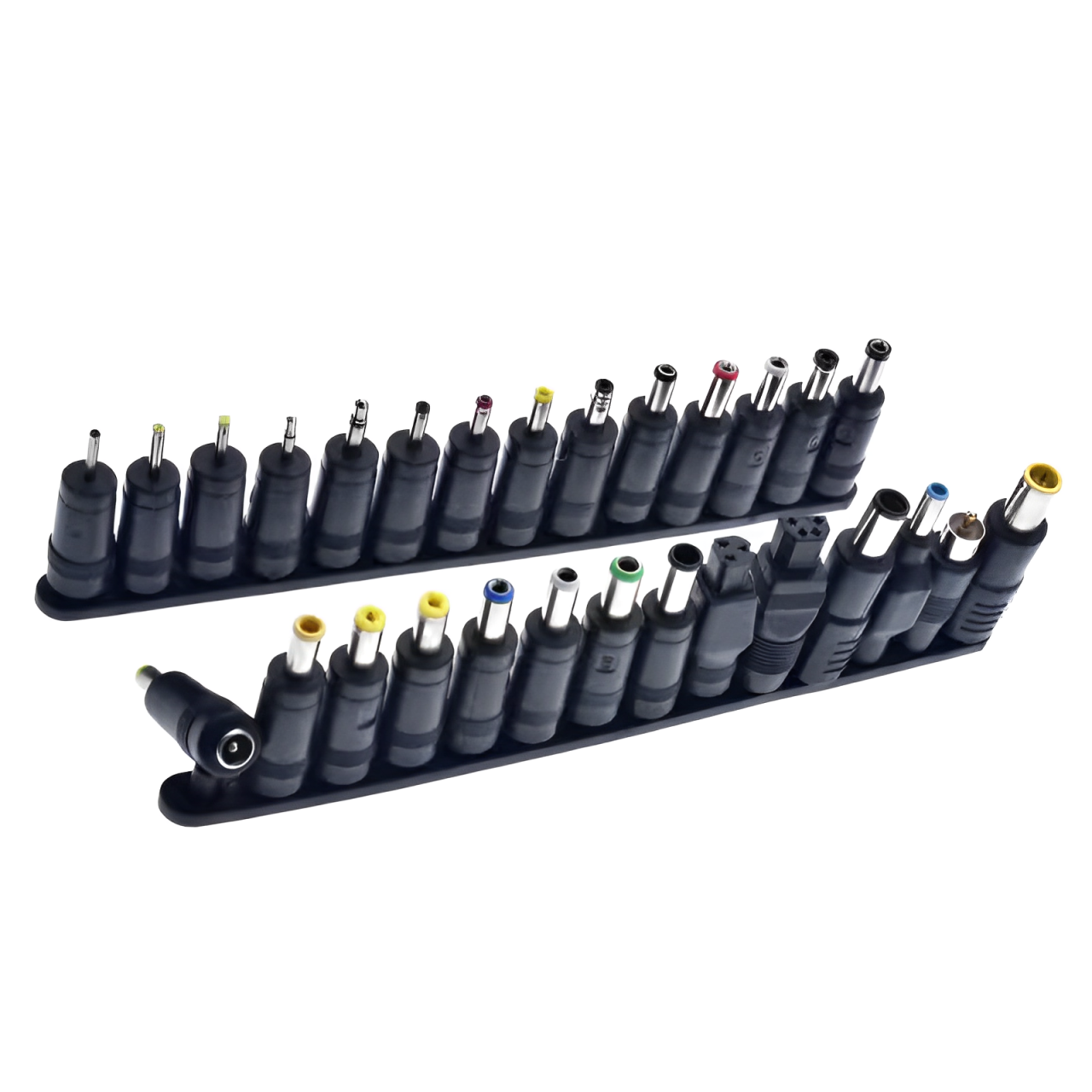 Набор переходников 28шт. для питания зарядного устройства/ноутбука/роутера под разъем 5,5x2,1 мм (000896)