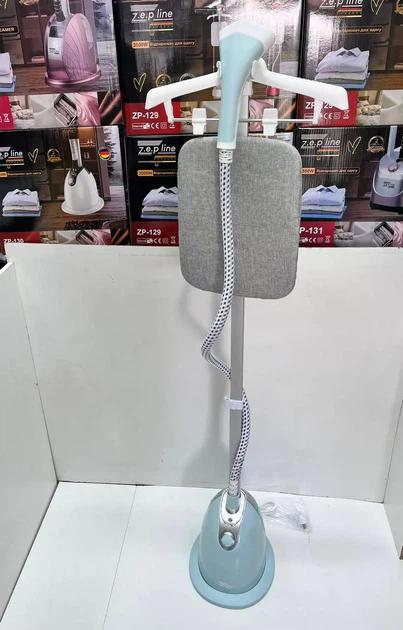 Відпарювач вертикальний для одягу зі стійкою Zepline ZP-130 3000W Блакитний (ZP-130/2) - фото 4 Відпарювач вертикальний для одягу зі стійкою Zepline ZP-130 3000W Блакитний (ZP-130/2) - фото 4