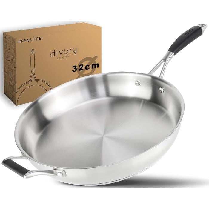 Сковорода для рыбы DIVORY Ivo нержавеющая сталь/сталь 32 см (2642235)