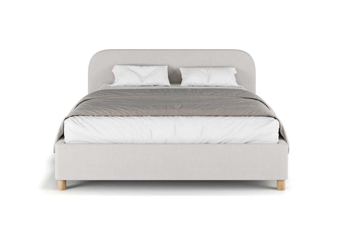 Кровать классическая двуспальная Шик Галичина Милая с подъемным механизмом с ламелями 160х200 см Бежевый (50217)