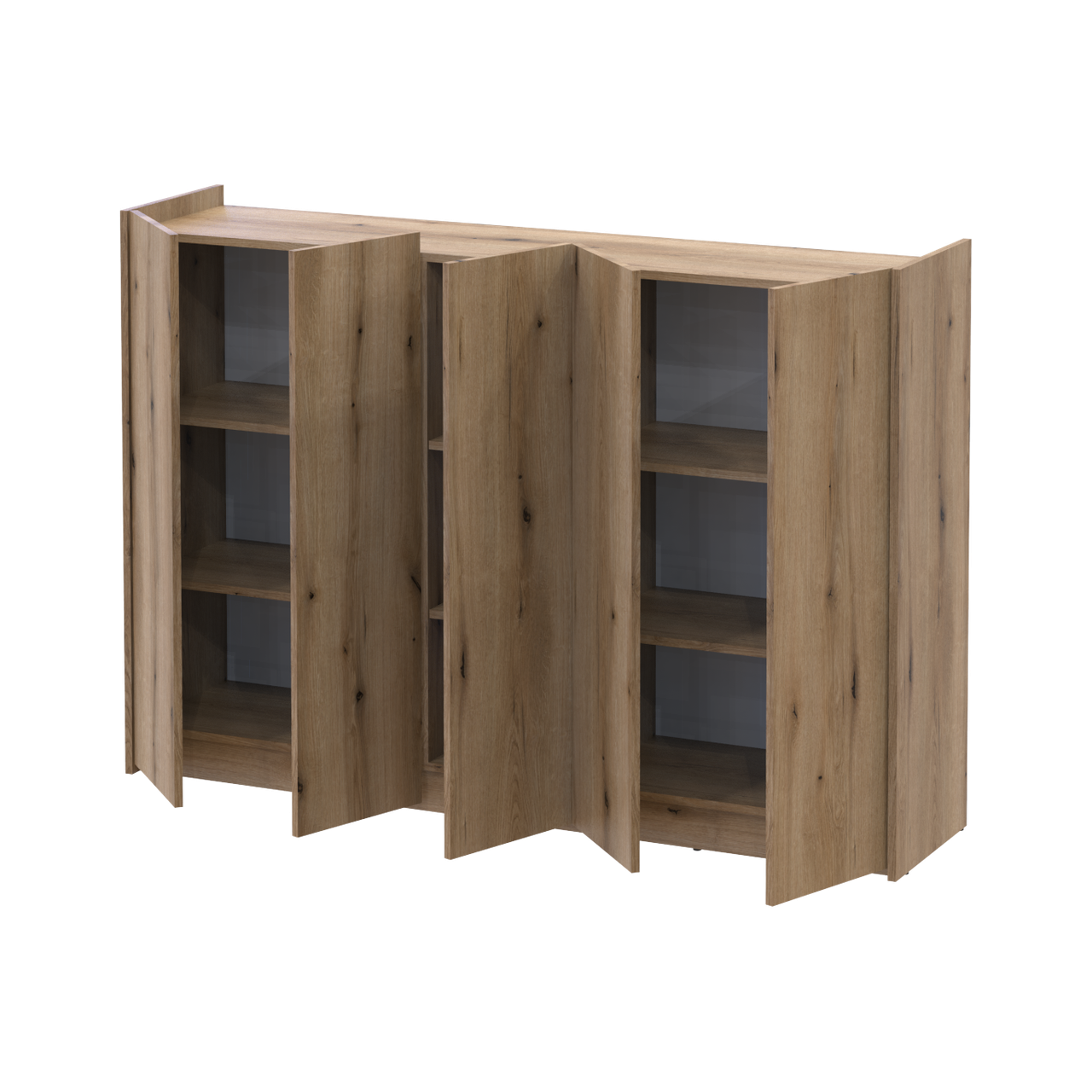 Тумба для взуття Doros Кассель 5 ДСП 159х37х110 см Дуб Евок (41516218) - фото 2 Тумба для взуття Doros Кассель 5 ДСП 159х37х110 см Дуб Евок (41516218) - фото 2