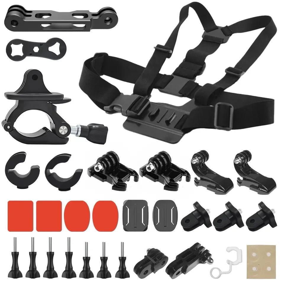 Кріплення на мотоцикл для екшн-камери на шолом/кермо/груди AC Prof HQS-NEW-KIT-M02 (2063273489)