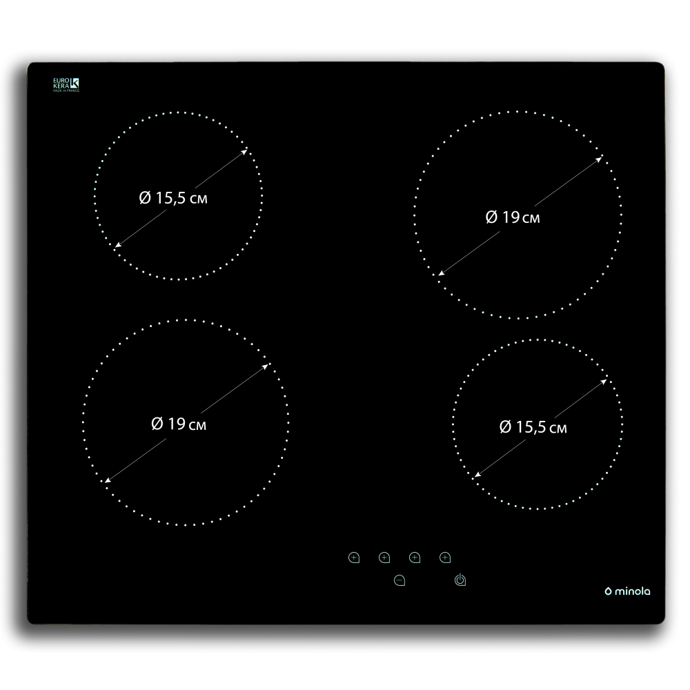 Варочная поверхность индукционная Minola MVH 6041 RBL стеклокерамическая - фото 6 Варочная поверхность индукционная Minola MVH 6041 RBL стеклокерамическая - фото 6