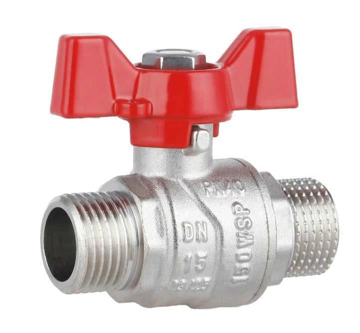 Кран шаровой Thermo Alliance Forte 1/2" НН прямой PN40 бабочка (SF606W15)
