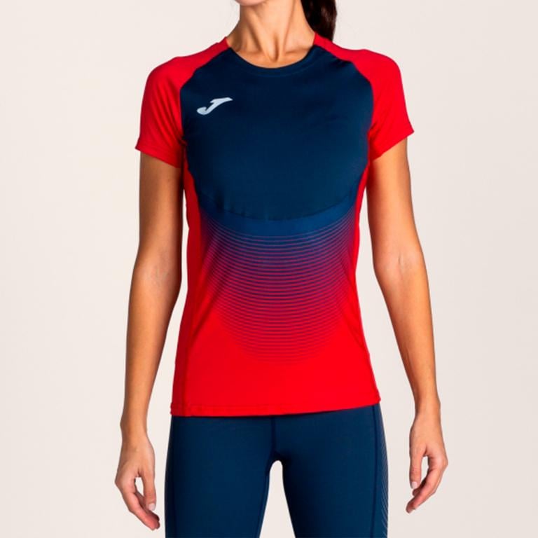 Футболка женская Joma 900641.603 T-Shirt Elite Vi XS Red/Navy (9997885746059)