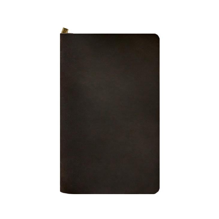 Блокнот шкіряний Софт-бук 8.0 Crazy Horse на гумці Темно-коричневий (A-028074)