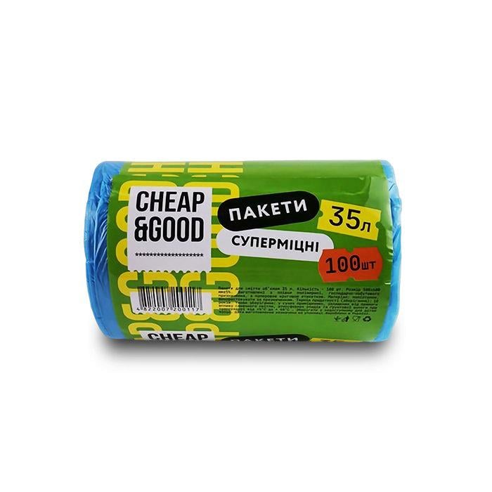 Пакеты для мусора Cheap&Good 35 л 100 шт. 6 упак. (9312)