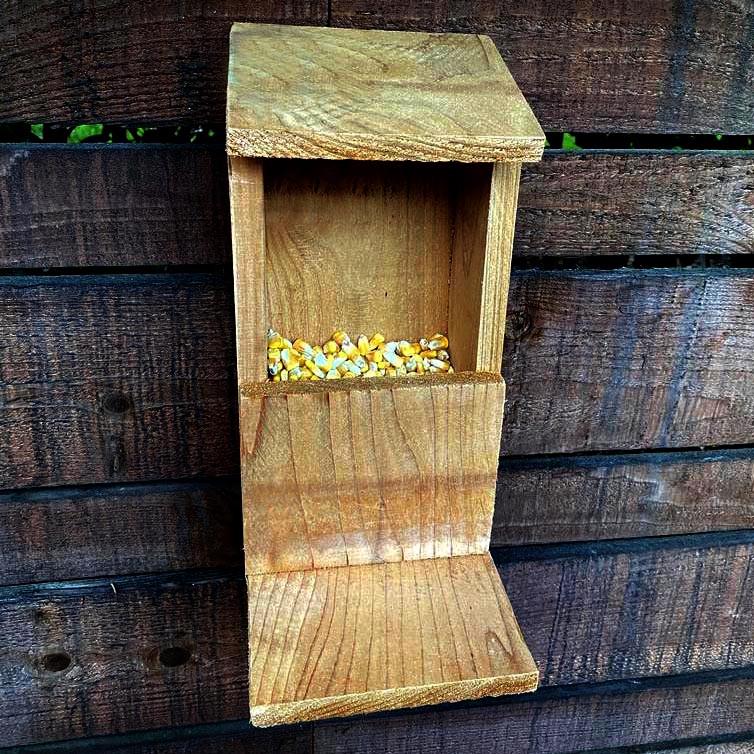 Годівниця для білок з дерева Фундук Сієна (ДДБ-000105) - фото 3