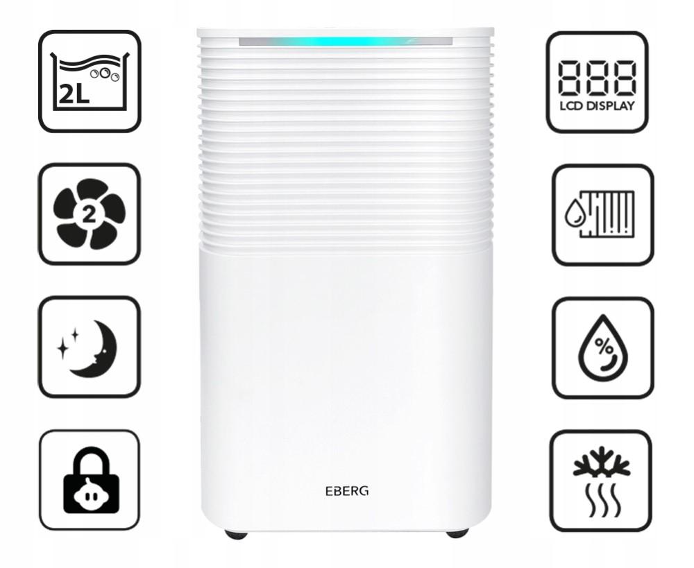Осушитель воздуха EBERG RICO 12л/24 г/WiFi /таймер/гигростат - фото 24 Осушитель воздуха EBERG RICO 12л/24 г/WiFi /таймер/гигростат - фото 24