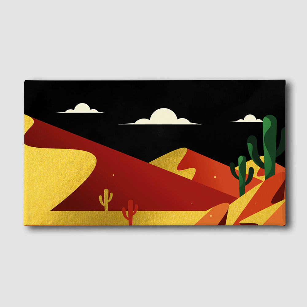 Картина Malevich Store Пустыня 50x100 см (K0017)