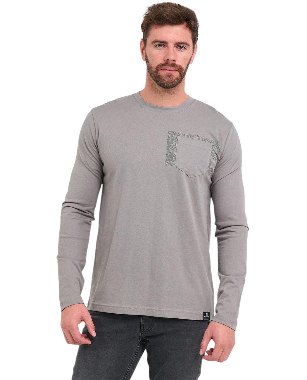 Футболка с длинным рукавом мужская Kenvelo 10106209.J75 L Серый (5942723125897)