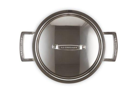 Кастрюля Le Creuset 4 л нержавеющая сталь с крышкой Chrome (96200620001000) - фото 3